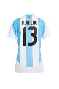 Argentinië Cristian Romero #13 Voetbaltruitje Thuis tenue Dames Copa America 2024 Korte Mouw